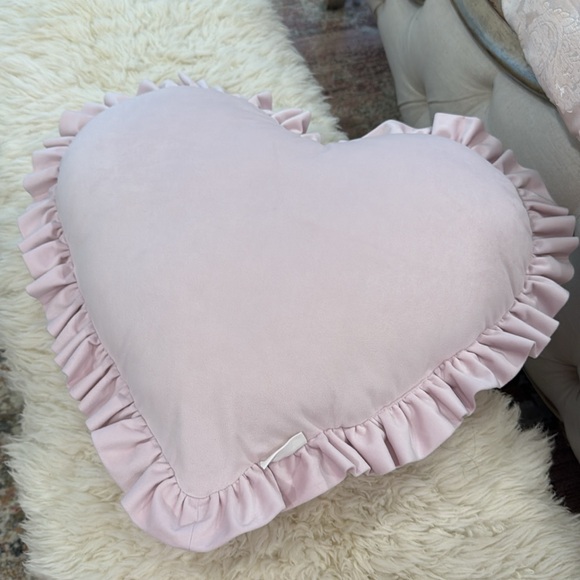 LARGE HEART SHAPED THROUGH PILLOW BY LILLIAN AUGUST HOME - Picture 7 of 11